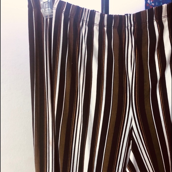 Striped stretch flare pants - Picture 2 of 3